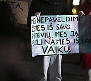 Demonstracijos akimirka