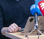 Spaudos konferencija akimirka