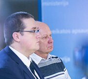 Spaudos konferencija akimirka