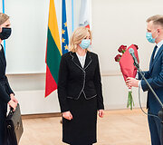 Vidaus reikalų ministrės A. Bilotaitės pristatymas