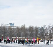Protestas Luki&scaron;kių aik&scaron;tėje