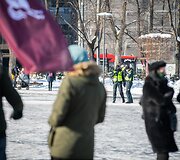 Protestas Luki&scaron;kių aik&scaron;tėje