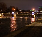 Sostinės tiltai nu&scaron;vietė trispalvės spalvomis