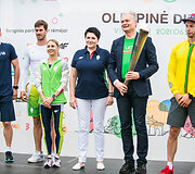 Prezidentas Gitanas Nausėda įžiebė simbolinę olimpinę ugnį