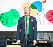 Prezidentas Gitanas Nausėda įžiebė simbolinę olimpinę ugnį