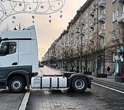 Vežėjai renkasi į protestą Gedimino prospekte