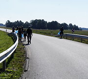 1200 km žygio &bdquo;Už &scaron;varią Lietuvą!&ldquo; nuotraukų galerija: Saločiai - Biržai (23 km)