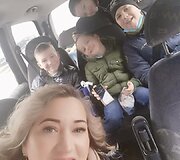 Inga Sabonienė su sūnumis