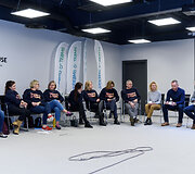 Mindaugas Bružas papasakojo savo neįtikėtiną istoriją Klaipėdos pedagogams, dalyvaujantiems projekto &bdquo;Svajonių komandos&ldquo; mokymuose