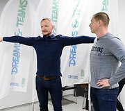 Mindaugas Bružas papasakojo savo neįtikėtiną istoriją Klaipėdos pedagogams, dalyvaujantiems projekto &bdquo;Svajonių komandos&ldquo; mokymuose