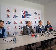 NBA krep&scaron;inio mokyklos atidarymas Vilniuje