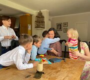 Jurgita Salinienė su vaikais