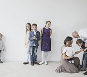 Salinių &scaron;eima. Nuotraukoje trūksta jauniausios narės Marijos