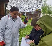 Prie projekto dirbę specialistai aptaria būsimojo pastato rekonstrukciją