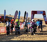 Motociklininkai pirmosios Dakaro ralio dienos fini&scaron;e