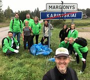 Žygio pėsčiomis &bdquo;Už &scaron;varią Lietuvą!&ldquo; akimirkos