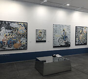 Laisvydės &Scaron;alčiūtės kūriniai Contour Art Gallery ekspozicijoje Veronos meno mugėje 2019