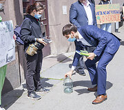 &bdquo;Fridays For Future&ldquo; aktyvistai  ir Arminas Mockevičius