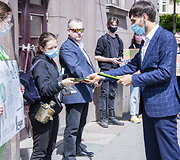 &bdquo;Fridays For Future&ldquo; aktyvistai  ir Arminas Mockevičius