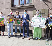 &bdquo;Fridays For Future&ldquo; aktyvistai  ir Arminas Mockevičius