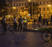 Naktinė &bdquo;kritinė masė&ldquo; kartu su &bdquo;Bike Ride Vilnius&ldquo;