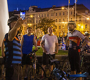Naktinė &bdquo;kritinė masė&ldquo; kartu su &bdquo;Bike Ride Vilnius&ldquo;