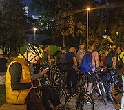 Naktinė &bdquo;kritinė masė&ldquo; kartu su &bdquo;Bike Ride Vilnius&ldquo;