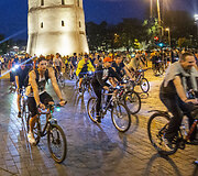Naktinė &bdquo;kritinė masė&ldquo; kartu su &bdquo;Bike Ride Vilnius&ldquo;