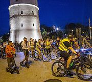 Naktinė &bdquo;kritinė masė&ldquo; kartu su &bdquo;Bike Ride Vilnius&ldquo;