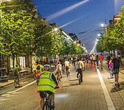 Naktinė &bdquo;kritinė masė&ldquo; kartu su &bdquo;Bike Ride Vilnius&ldquo;