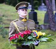 Pagerbimo ceremonija žuvusiems kariams už Tėvynę