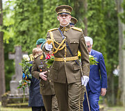 Pagerbimo ceremonija žuvusiems kariams už Tėvynę