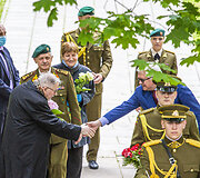 Pagerbimo ceremonija žuvusiems kariams už Tėvynę