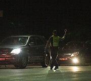 Policijos reidas Vilniaus gatvėse