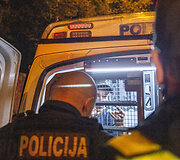 Akimirka i&scaron; vykusio policijos reido