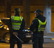 Akimirka i&scaron; vykusio policijos reido