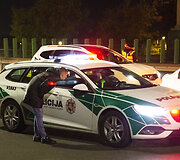 Akimirka i&scaron; vykusio policijos reido