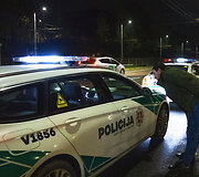 Akimirka i&scaron; vykusio policijos reido