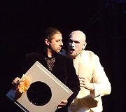 Melodraminė opera &bdquo;Paryžiaus Katedra&ldquo; E.Kučinskas (Kvazimodas) ir A.Kozlovskis (Frolas)