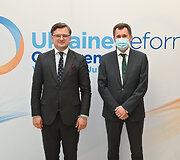 &bdquo;Liublino trikampio&ldquo; susitikimas ir tarptautinės Ukrainos reformų konferencijos i&scaron;vakarės