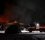 Panevėžyje užsiliepsnojo angaras