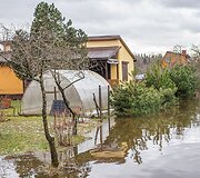 Patvinusi Lėvens upė Panevėžio rajone