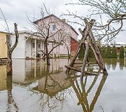 Patvinusi Lėvens upė Panevėžio rajone