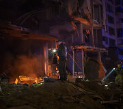 Ketvirtadienio vakarą Kyjivą sukrėtusi raketų ataka