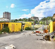 Sąvartynu tapęs geltonųjų kioskų turgus &Scaron;e&scaron;kinėje