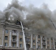 Rusijos atakos padariniai Dnipre