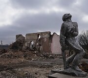 Rusijos ir Ukrainos karas vyksta. / Alex Babenko / AP