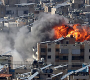 Izraelio smūgis Libane / IBRAHIM AMRO / AFP