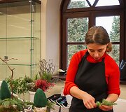 VU Botanikos sode jaunųjų floristų paroda