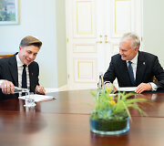 Prezidentas susitiko su Mindaugu Sinkevičiumi